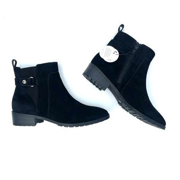 Giani Bernini Womens Eilee Suede Memory Foam Booties Black 9 Medium NIB! - Picture 5 of 17